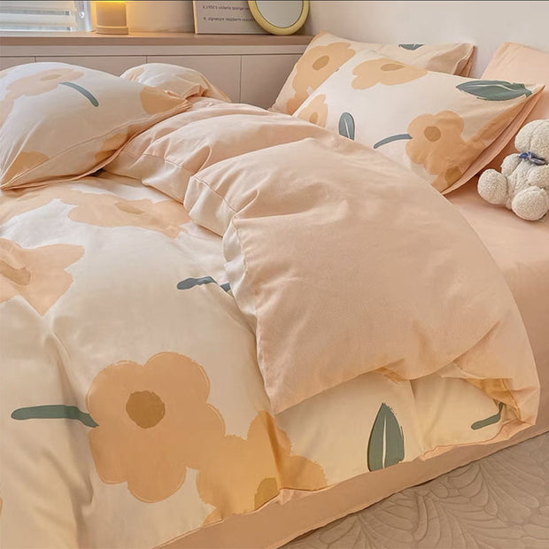 Washed Cotton Four-piece Bedding Set