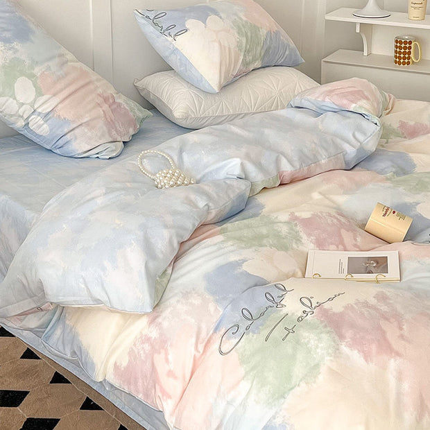 Washed Cotton Four-piece Bedding Set