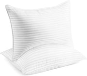 Cooling Bed Pillows - Hypoallergenic Down Alternative Gel Pillow Set (Standard/Queen) for Back, Stomach & Side Sleepers - Comfortable & Versatile Bedding