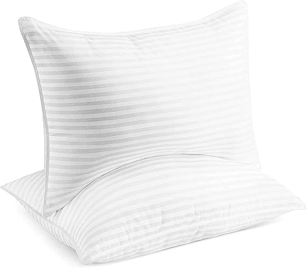 Cooling Bed Pillows - Hypoallergenic Down Alternative Gel Pillow Set (Standard/Queen) for Back, Stomach & Side Sleepers - Comfortable & Versatile Bedding