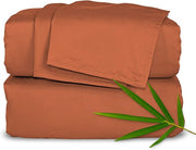 Organic Bamboo Bed Sheets - Luxuriously Soft, Cooling & Eco-Friendly | Durable, Double-Stitched Sheet Set